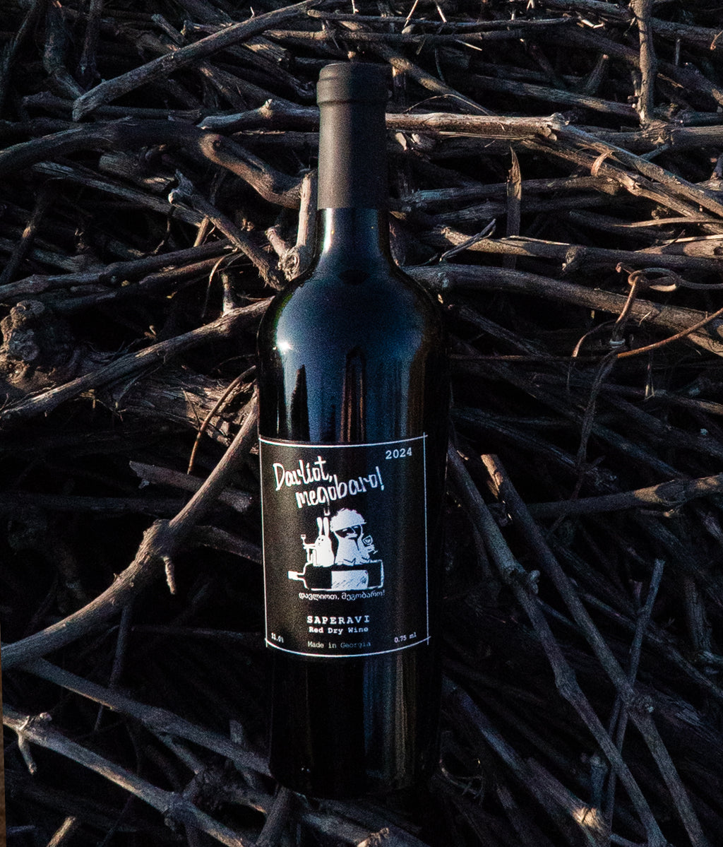 Saperavi red dry wine "Davliot, Megobaro!" (2024)